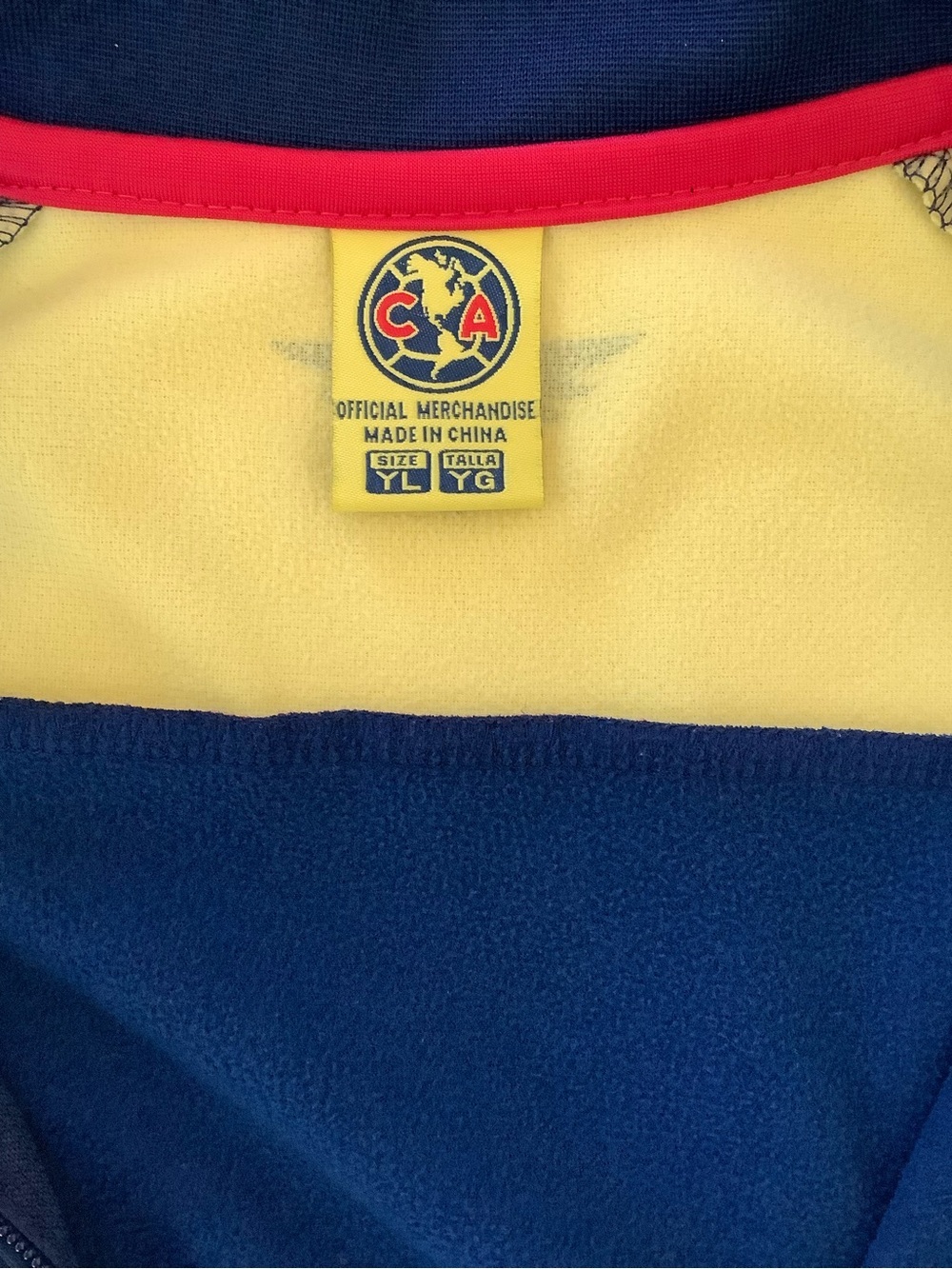 Official Club América Youth Soccer Jacket - Kids Size Large (YL) - Picture 5 of 6